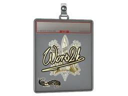 Sticker Slab | Woro2k (Gold) | Paris 2023