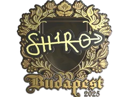 Sticker | sh1ro (Gold) | Budapest 2025