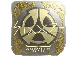 Sticker | slaxz- (Gold) | Austin 2025