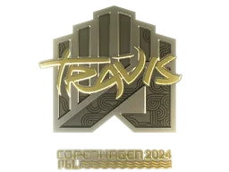 Sticker | TRAVIS (Gold) | Copenhagen 2024
