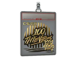 Sticker Slab | 100 Thieves (Gold) | 2020 RMR