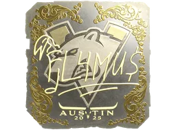 Sticker | FL4MUS (Gold) | Austin 2025
