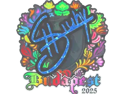 Sticker | siuhy (Holo) | Budapest 2025