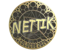Sticker | nettik (Gold) | Cologne 2026