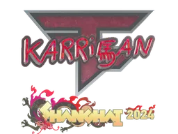 Sticker | karrigan (Glitter) | Shanghai 2024