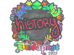 Sticker | History (Holo) | Budapest 2025