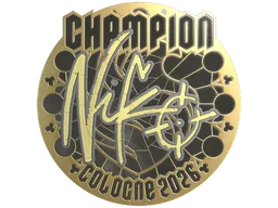 Sticker | NiKo (Gold, Champion) | Cologne 2026