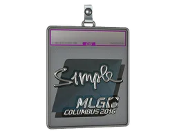 Sticker Slab | s1mple (Foil) | MLG Columbus 2016