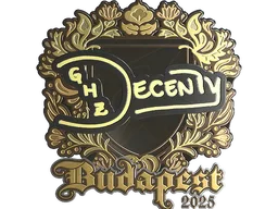 Sticker | decenty (Gold) | Budapest 2025
