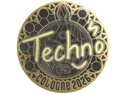 Sticker | Techno4K (Gold) | Cologne 2026