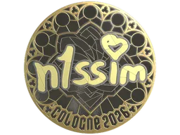 Sticker | n1ssim (Gold) | Cologne 2026