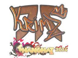 Sticker | KRIMZ (Glitter) | Shanghai 2024