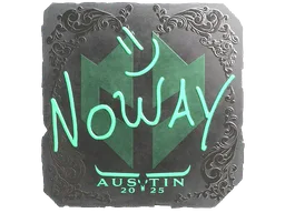 Sticker | noway (Foil) | Austin 2025