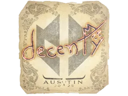 Sticker | decenty | Austin 2025