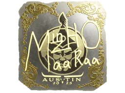 Sticker | mzinho (Gold) | Austin 2025