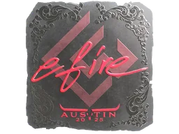 Sticker | efire (Foil) | Austin 2025