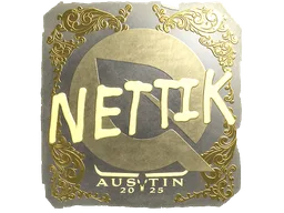Sticker | nettik (Gold) | Austin 2025