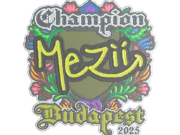 Sticker | mezii (Embroidered, Champion) | Budapest 2025