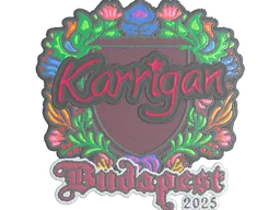 Sticker | karrigan (Embroidered) | Budapest 2025