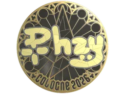 Sticker | phzy (Gold) | Cologne 2026