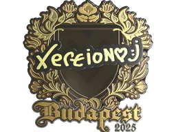 Sticker | xertioN (Gold) | Budapest 2025