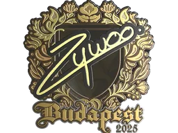 Sticker | ZywOo (Gold) | Budapest 2025