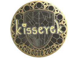 Sticker | kisserek (Gold) | Cologne 2026