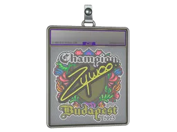 Sticker Slab | ZywOo (Embroidered, Champion) | Budapest 2025