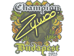 Sticker | ZywOo (Champion) | Budapest 2025