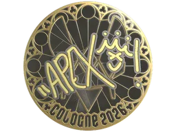 Sticker | apEX (Gold) | Cologne 2026