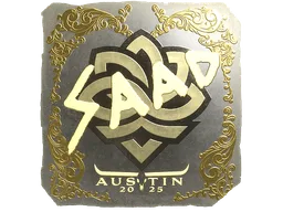 Sticker | saadzin (Gold) | Austin 2025