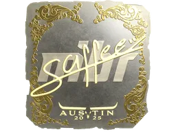 Sticker | saffee (Gold) | Austin 2025
