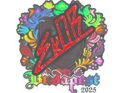 Sticker | sk0R (Holo) | Budapest 2025