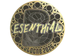 Sticker | esenthial (Gold) | Cologne 2026