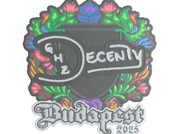 Sticker | decenty (Embroidered) | Budapest 2025