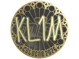 Sticker | kl1m (Gold) | Cologne 2026