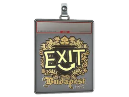 Sticker Slab | exit (Gold) | Budapest 2025