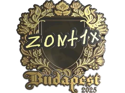 Sticker | zont1x (Gold) | Budapest 2025