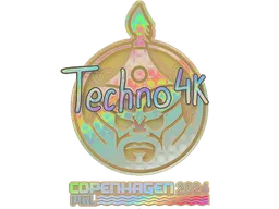 Sticker | Techno4K (Holo) | Copenhagen 2024
