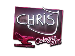 Sticker Slab | chrisJ (Foil) | Cologne 2015