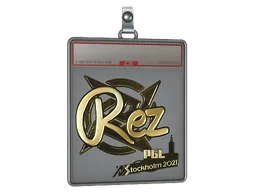 Sticker Slab | REZ (Gold) | Stockholm 2021