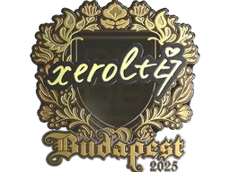 Sticker | xerolte (Gold) | Budapest 2025