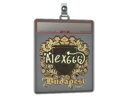 Sticker Slab | alex666 (Gold) | Budapest 2025