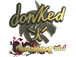 Sticker | donk (Gold) | Shanghai 2024