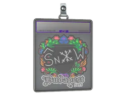 Sticker Slab | snow (Embroidered) | Budapest 2025