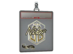 Sticker Slab | niko (Gold)  | Paris 2023