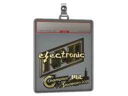 Sticker Slab | electroNic (Gold) | Stockholm 2021