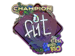 Sticker Slab | FL1T (Glitter, Champion) | Rio 2022