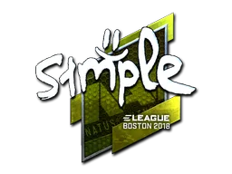 Sticker Slab | s1mple (Foil) | Boston 2018