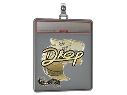 Sticker Slab | drop (Gold) | Paris 2023